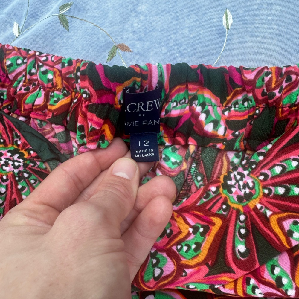 J. Crew Jamie Pants Multicolor Floral pattern - Picture 3 of 4